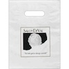 (9" X 12")   2.5 Mil. White Patch Handle Bag
